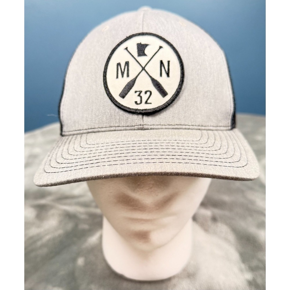Sota Clothing MN 32 Trucker Hat Mens Gray Black Snapback Minnesota Paddle